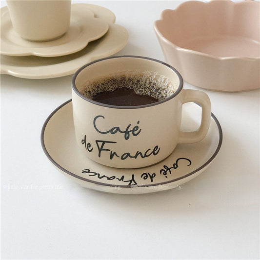 Cafe de France Cup with Saucer
